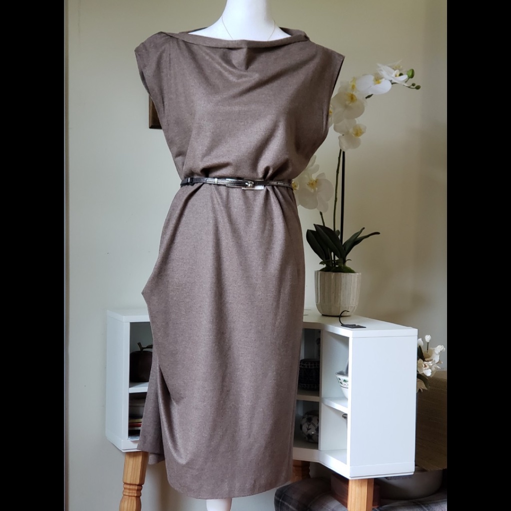 Pre-Owned Brunello Cucinelli Wool Asymmetry Dress In Excellent Condition